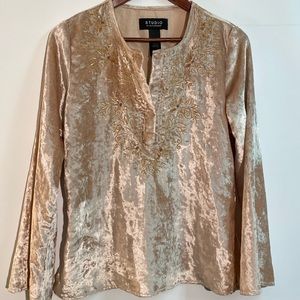 Studio by Liz Claiborne - Crushed Velvet top. Size S